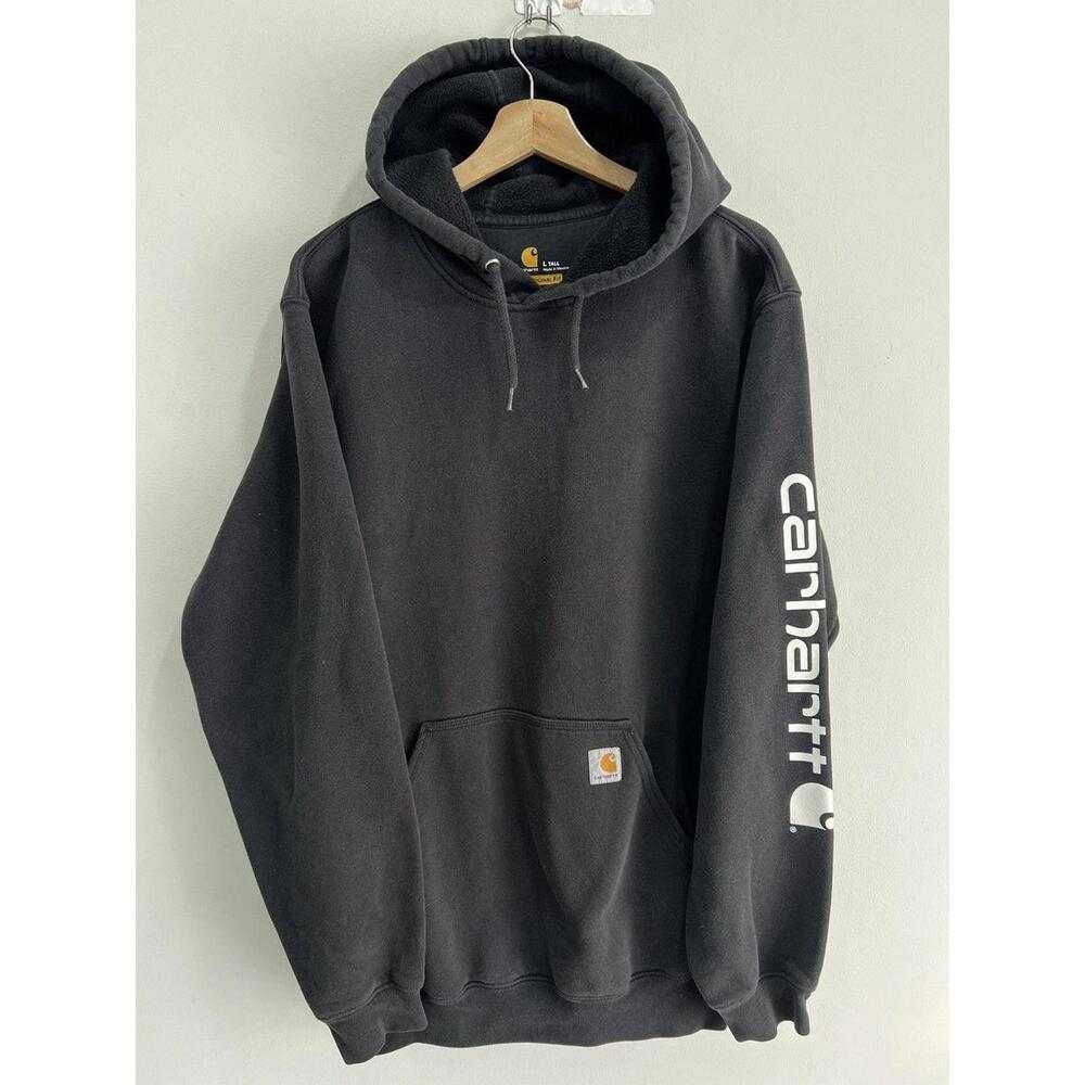 Vintage Carhartt Hoodie Sweater sleeve spellout